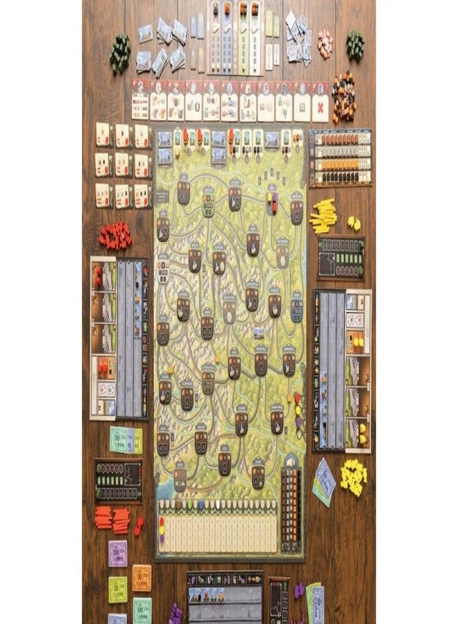 Capstone Games: Imperial Steam, Strategy Board Game, Plan, Build and Expand Your Railway Network, 2 to 5 Players, 120 Minute Play Time, Ages 15 and Up - Image 2